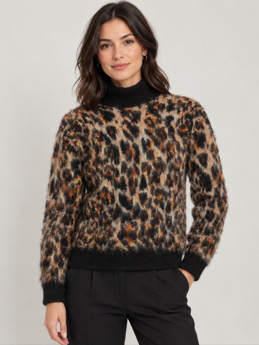 Rabanne x H&M Leopard Print Pullover Sweater New Without Tag